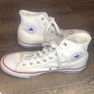 Converse All-Star white hi tops sz. Men 10/ Wo.12